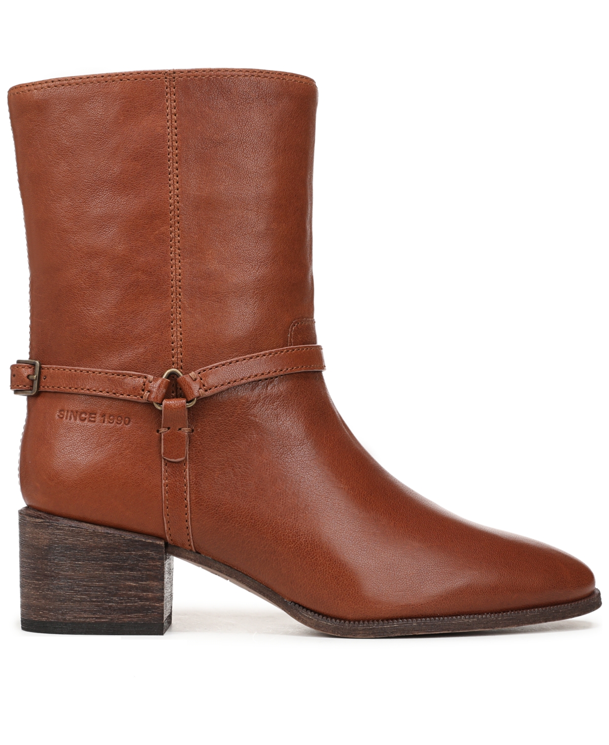 Franco Sarto Women's Kian Round Toe Pull On Short Boots In Brown