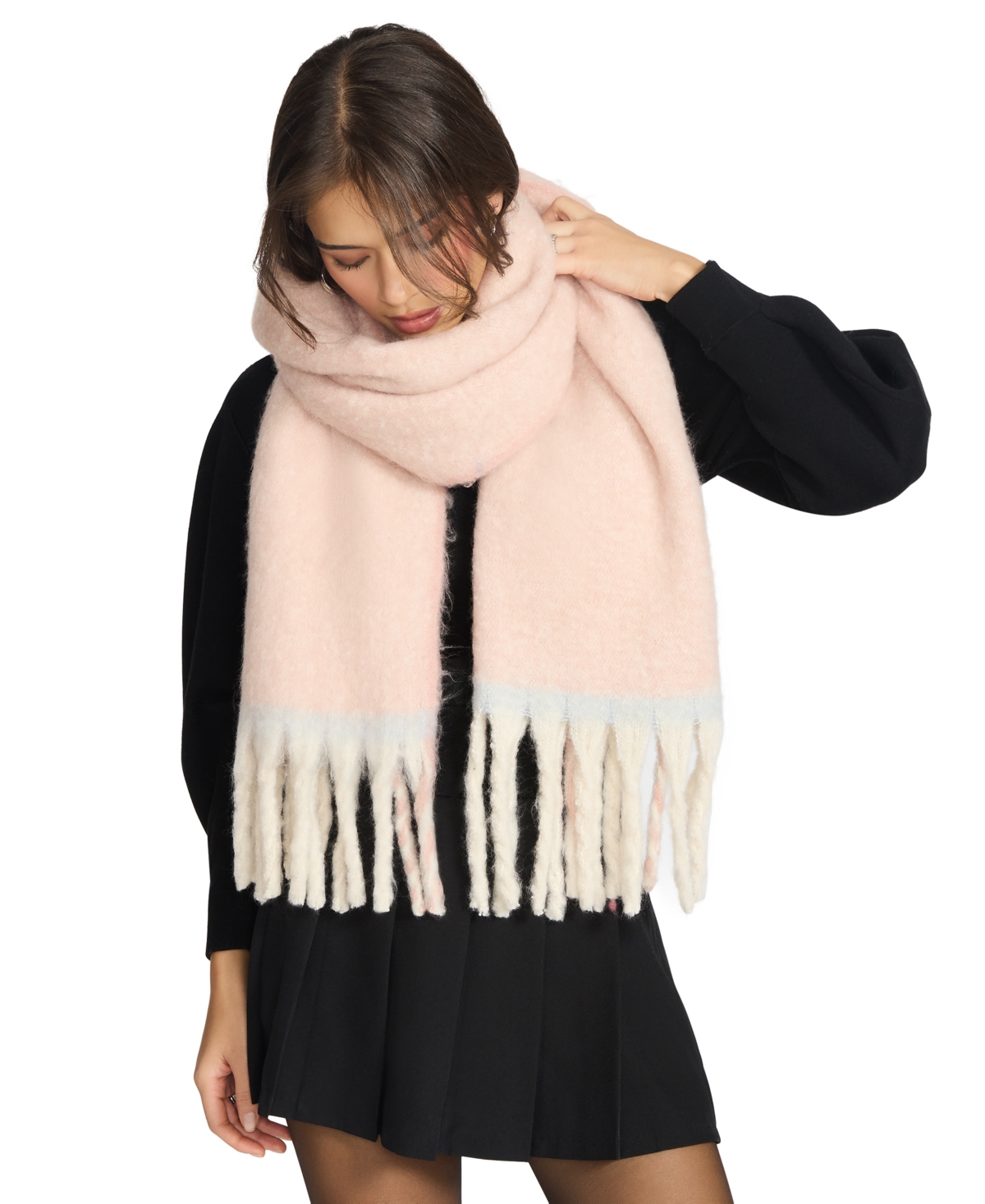 Steve Madden Women's Two-tone Lofty Scarf In Pink