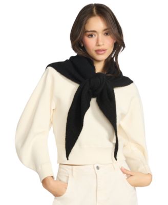 Women's Solid Triangle Scarf