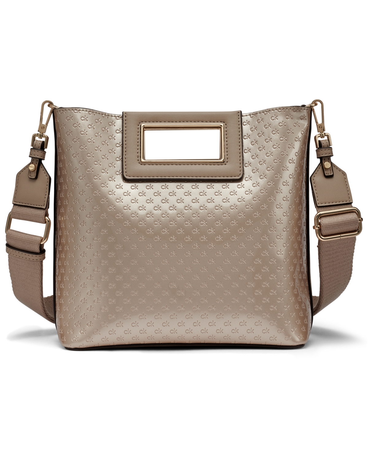 Calvin Klein Women's Eira Mini Crossbody Bag In Silver