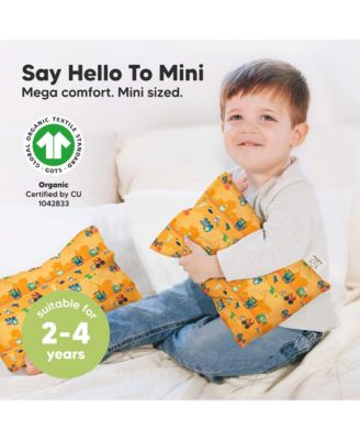 Mini Toddler Pillow and Pillowcase for Crib, 9x13 Small Pillow for Toddler, Kids Travel Pillow