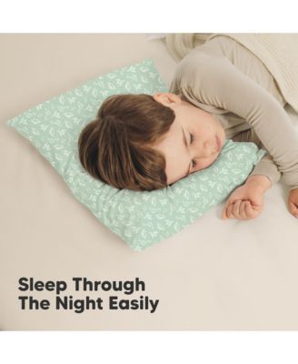 2pk Toddler Pillow, Soft Organic Cotton Toddler Pillows for Sleeping, 13X18 Kids Pillow