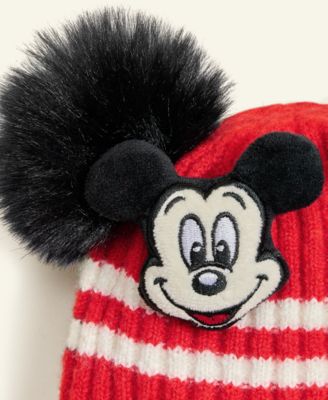 Kids Mickey Mouse & Minnie Mouse Beanie Hat & Gloves Set, Macy's Exclusive