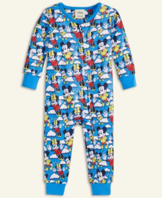 Disney | Macy's - Baby Mickey Mouse & Minnie Mouse Knit One Piece Sleeper