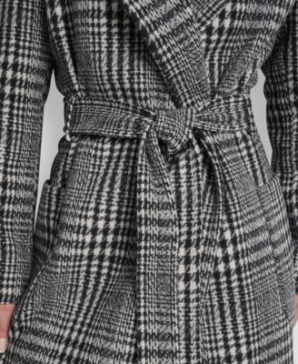 Women's Notch Collar Belted Wrap Coat