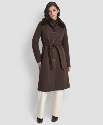 Women's Single-Breasted Pillow Collar Coat