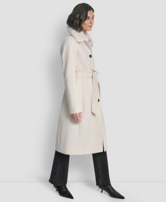 Women's Single-Breasted Pillow Collar Coat