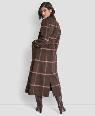 Women's Notch Collar Belted Wrap Coat