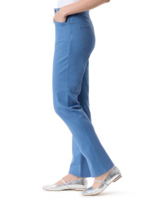 Women's Amanda Colored Twill Straight-Leg Jeans,in Regular, Short & Long