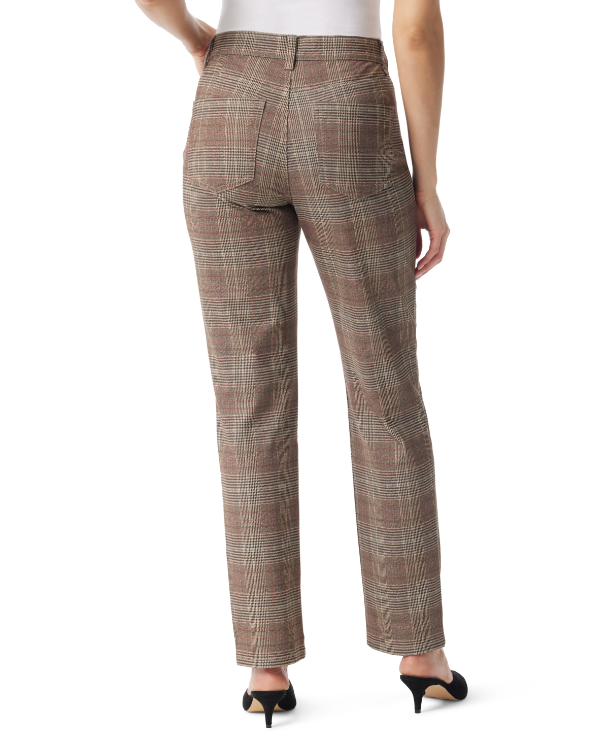 Gloria Vanderbilt Women's Amanda Ponte High-rise Pants In Brown
