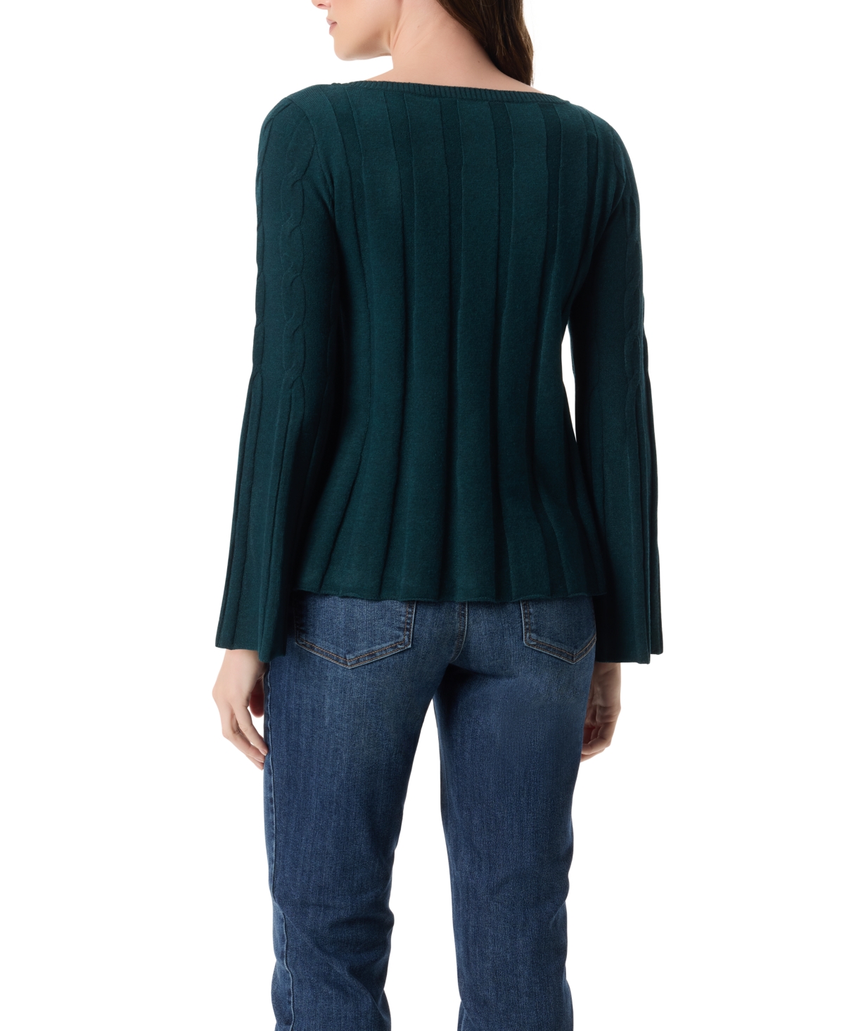 Gloria Vanderbilt Women's Maren Cable Knit Sweater In Green
