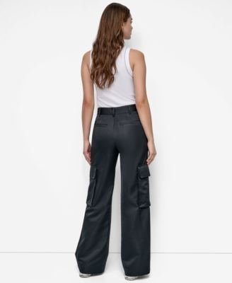Women's High Waist Wide Leg Cargo Pants