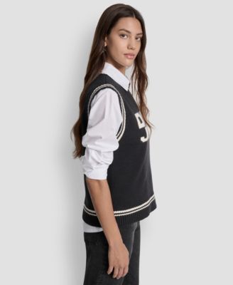 Women's Logo Detail Sleeveless Sweater
