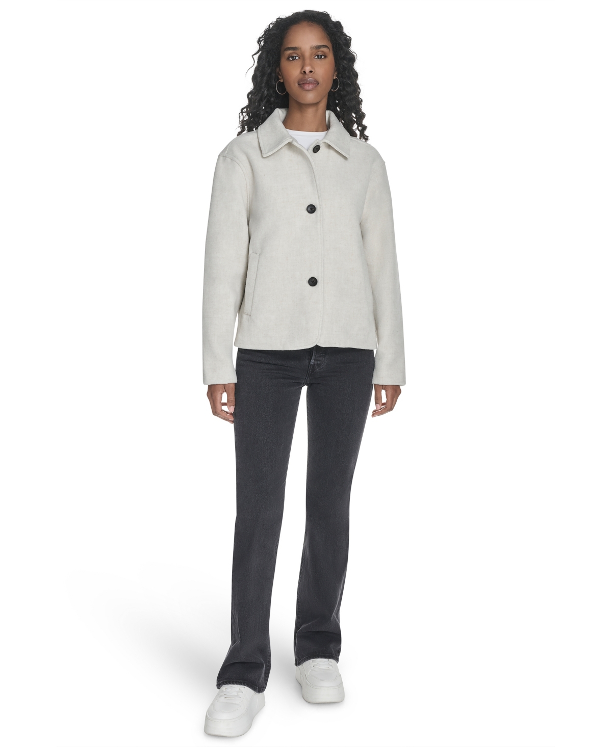 Levi's Women's Laydown Collar Jacket In Gray
