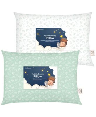2pk Toddler Pillow, Soft Organic Cotton Toddler Pillows for Sleeping, 13X18 Kids Pillow