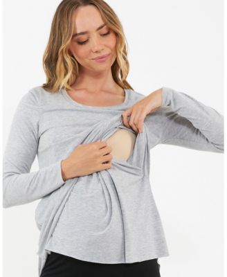 Maternity Raw Edge Nursing Top