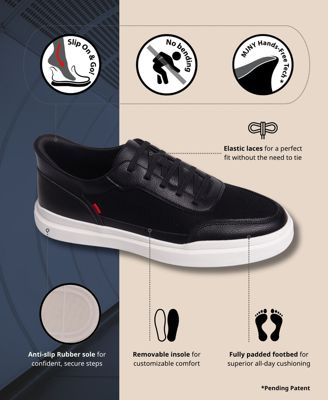 Mens Hudson Street Hands-Free Slip On Technology Fashion Sneakers