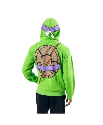 TEENAGE MUTANT NINJA TURTLES Donatello Long Sleeve Men's Green Cosplay Hoodie-Medium