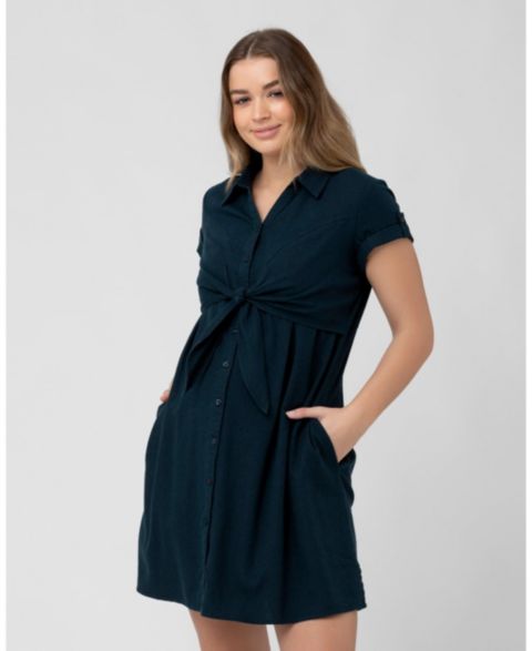 Женское платье Ripe Maternity Maternity Ripe Colette Tie Up Nursing, цвет: Синий / Тёмно-синий