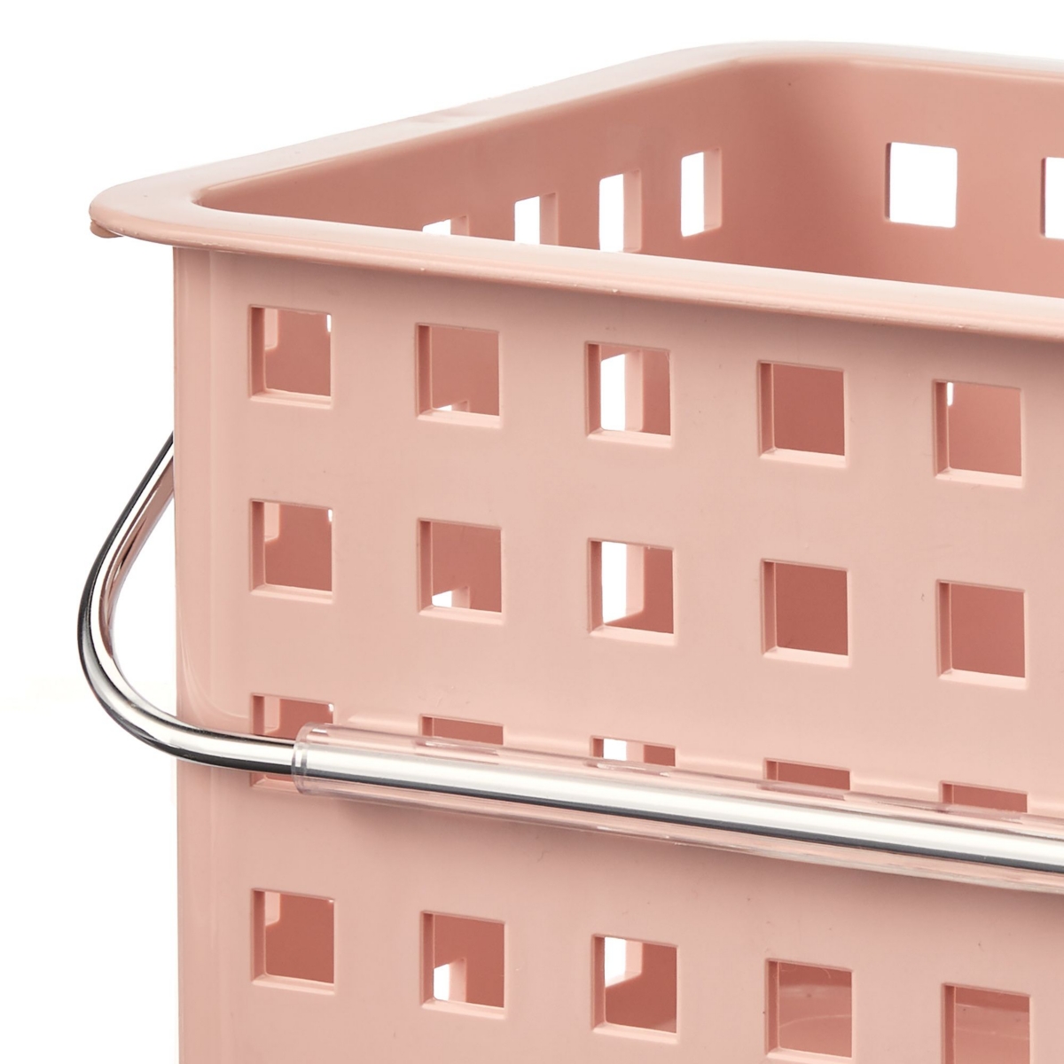 iDesign Small Stackable Shower Caddy Basket, Set of 3, Pink, Made in Usa