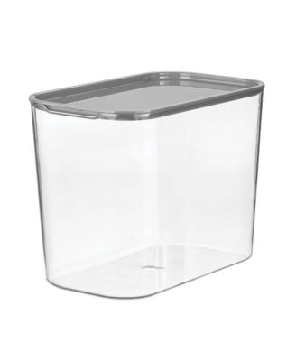 Wallspace Tall Inner Bin with Lid - Clear/Charcoal - Made in USA