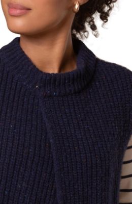 Women's Donegal Ribbed Crew Neck Waistcoat