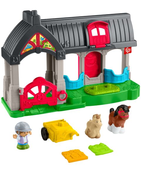 Детский игровой набор Little People Friendly Horses Stable 6-Piece Playset, Ages 1-5