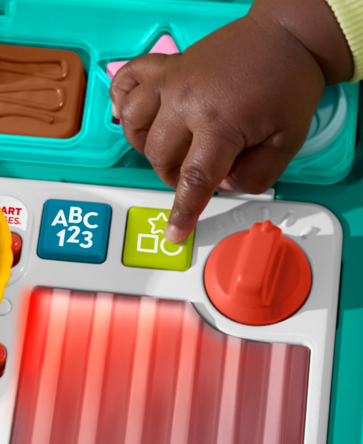 Fisher Price Laugh And Learn 4-in-1 Snack Cart Walker, 14 Play Pieces In Blue