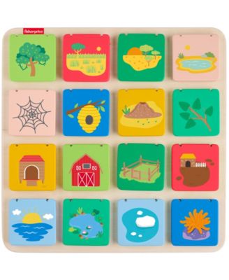 Wooden Flip and Reveal Busy Activity Board