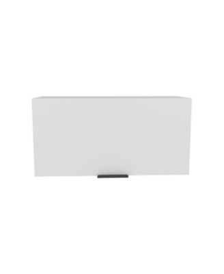 Coolidge Pull-Up Wall Cabinet, Compact Design, Single Shelf, Modern Style, White