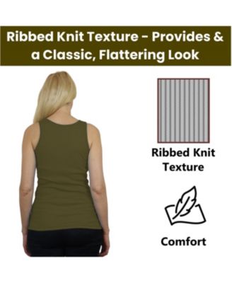 Women's Loose Fit Ribbed Tank Top