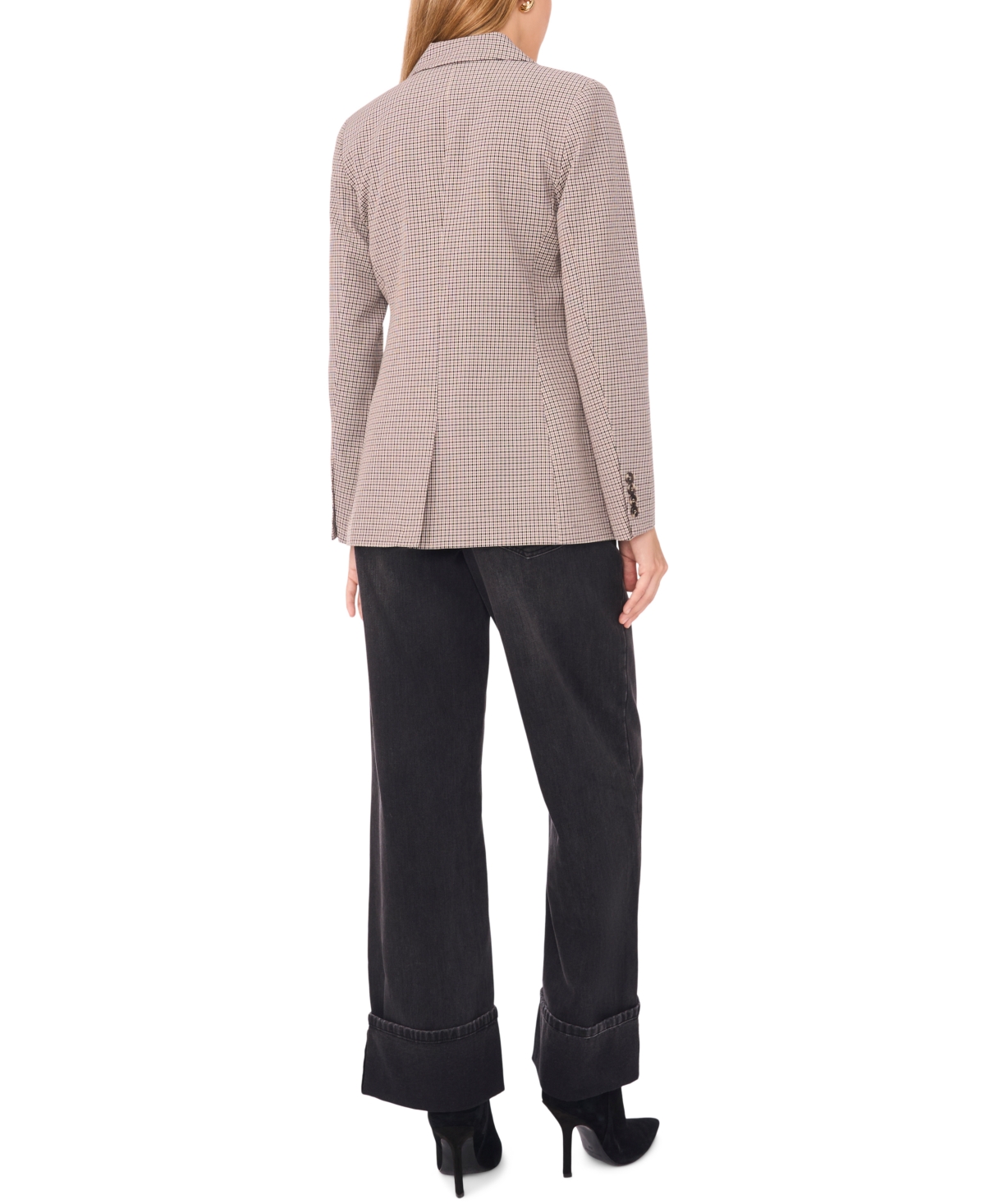 1.state Microcheck Blazer In Multi