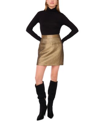 Women's Zipper Mini Skirt