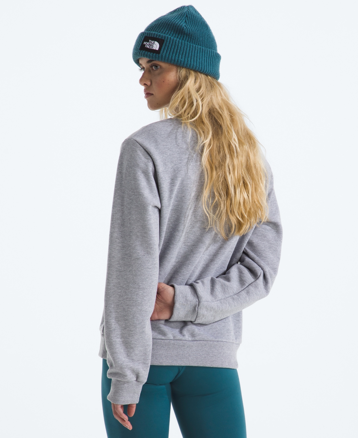The North Face Women's Evolution Simple Dome Crewneck Sweatshirt In Gray