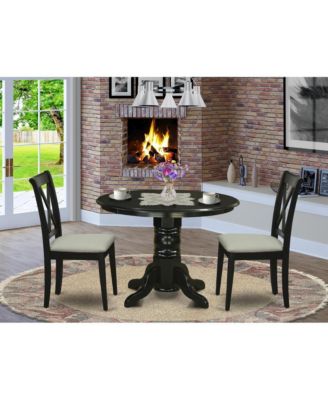 3 piece wooden  Slender Double X back Dining Room Set