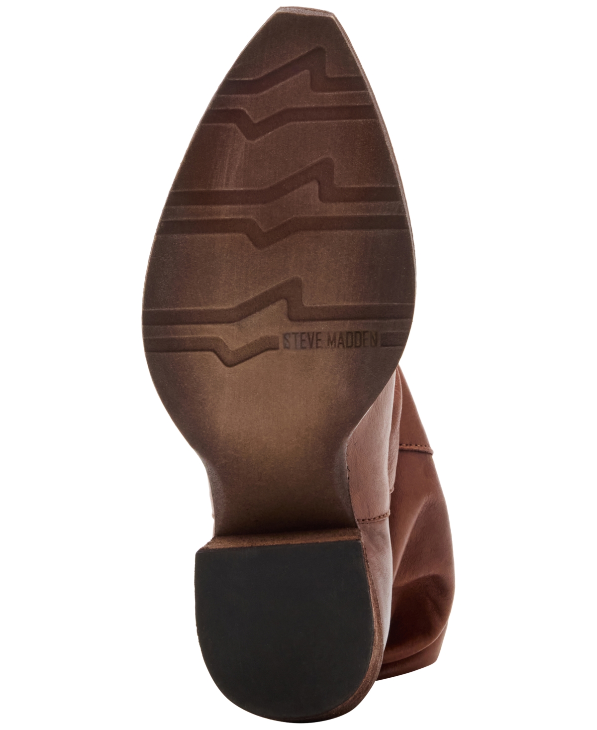 Steve Madden Stage Slouchy Western Boots In Brown