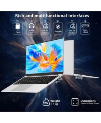 15.6'' Laptop Computer, Gaming Laptops for N4000 Processor,8GB RAM, 256GB SSD, FHD 1920x1080 Display, WIFI5, BT4.2, Mini HDMI,38Wh,Supports 180 Angle Opening,Traditional Lap top Computers