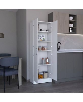 Lynch Pantry Cabinet White MDF