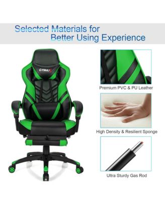 Office Computer Desk Chair Gaming Chair Adjustable Swivel w/Footrest