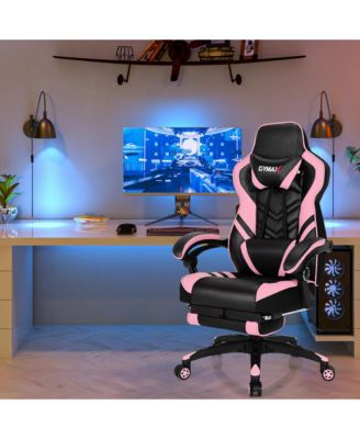 Office Computer Desk Chair Gaming Chair Adjustable Swivel w/Footrest