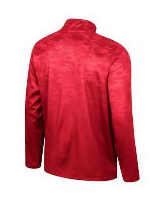 Men's Cardinal Iowa State Cyclones The Machine Half-Zip Jacket