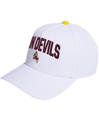adidas - Men's and Women's White Arizona State Sun Devils Locker Room A-Frame Adjustable Hat