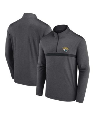 Fanatics - Men's Charcoal Jacksonville Jaguars Head-to-Head Quarter-Zip Pullover