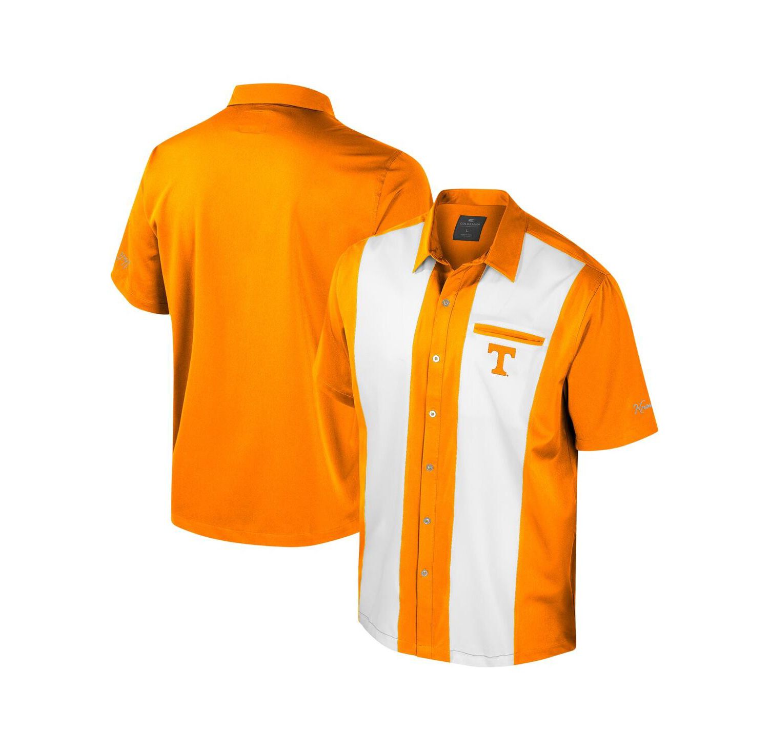 Men's Tennessee Orange Tennessee Volunteers Strike Bowling Button-Up Shirt