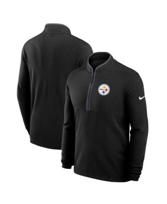 Nike - Men's Black Pittsburgh Steelers Lightweight Victory Performance Half-Zip Pullover