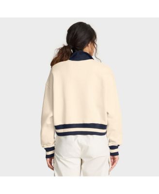 Women's Tan Arizona Wildcats Legacy Half-Zip Sweatshirt