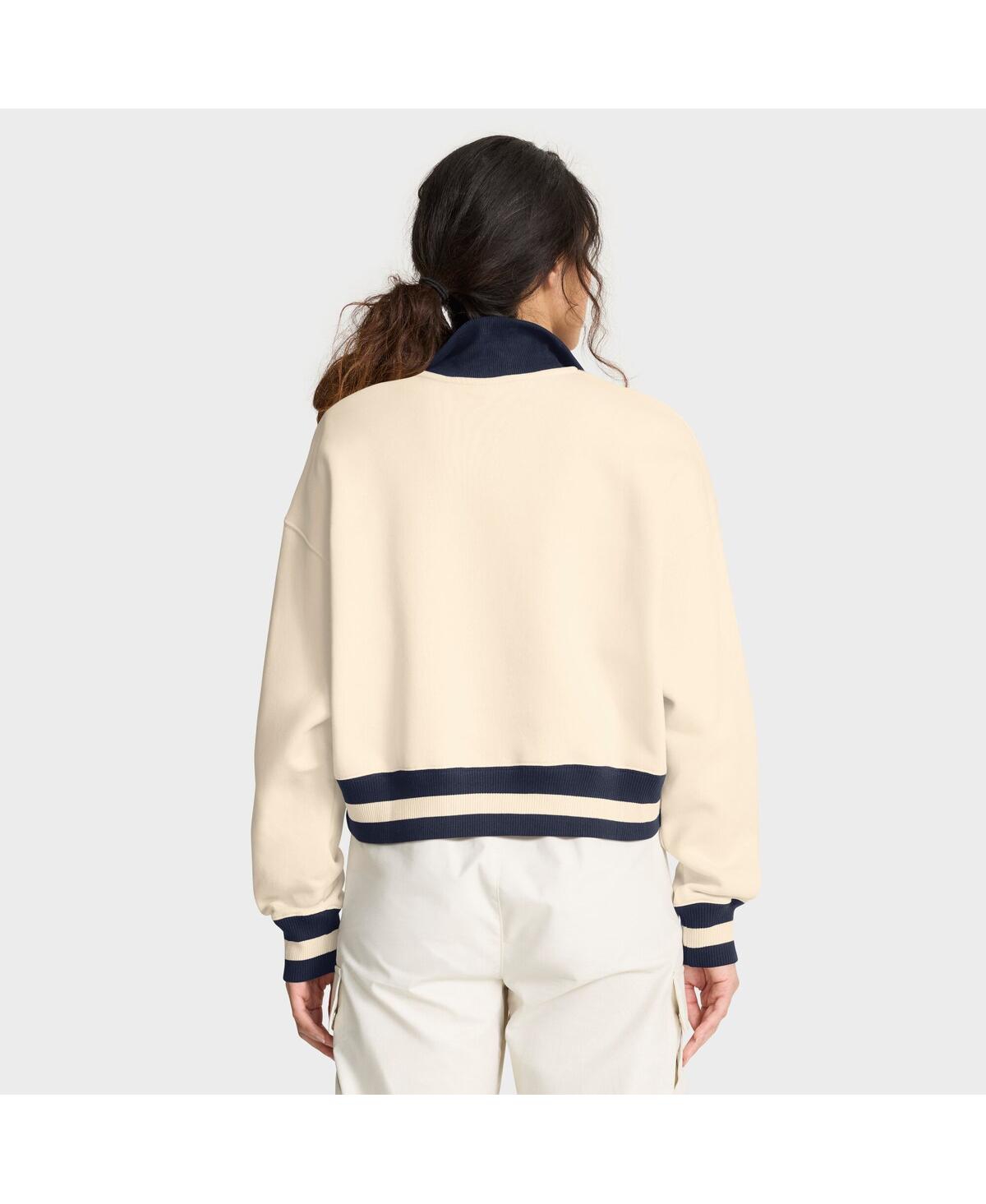 Nike Tan West Virginia Mountaineers Legacy Half-zip Sweatshirt In White