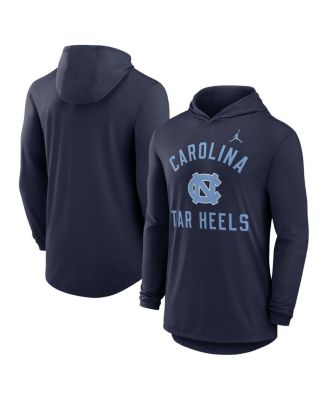Jordan - Men's Navy North Carolina Tar Heels Classic Arch Tri-Blend Long Sleeve Hoodie T-Shirt
