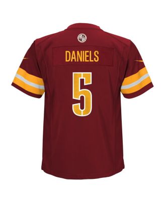Baby Boys and Girls Jayden Daniels Burgundy Washington Commanders Team Player Game Jersey