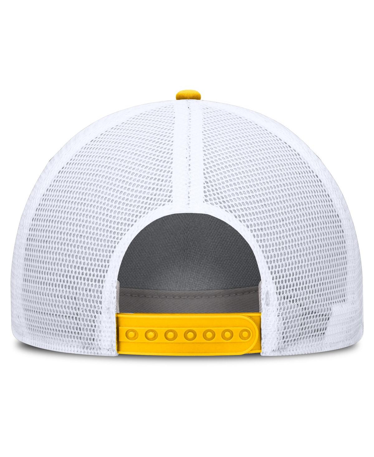 Jordan Men's Michigan On-field Rise Engineered  Brand College Trucker Adjustable Hat In Yellow